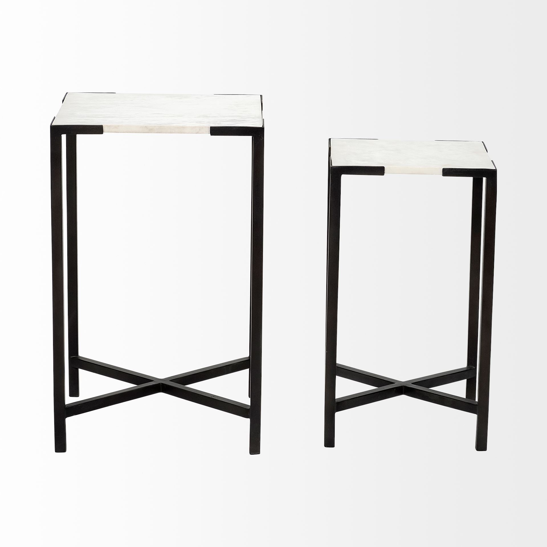24" Marble End Table