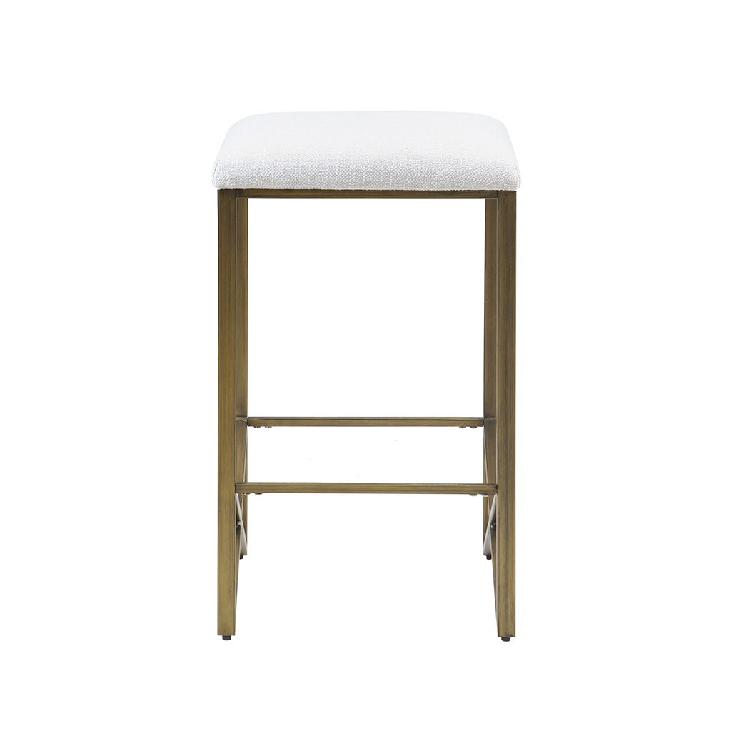 Marino - Backless Upholstered Counter Stool - Ivory