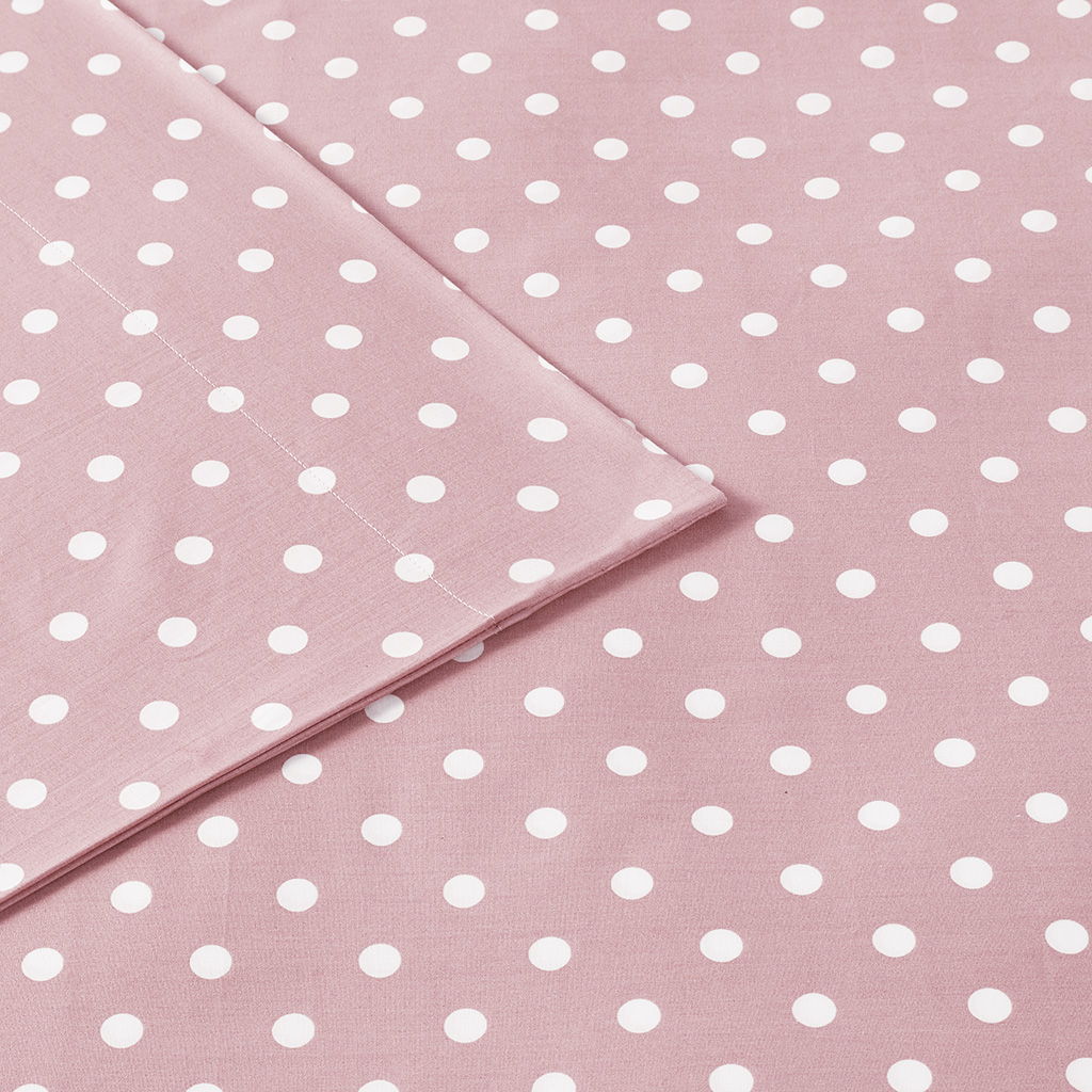 Polka Dot - Queen Sheet Set - Pink