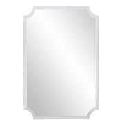 36" Rectangle With Scalloped Corner Unframed Accent Mirror