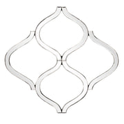 Interlocking Mirrored Curved Shapes With Beveled Edge