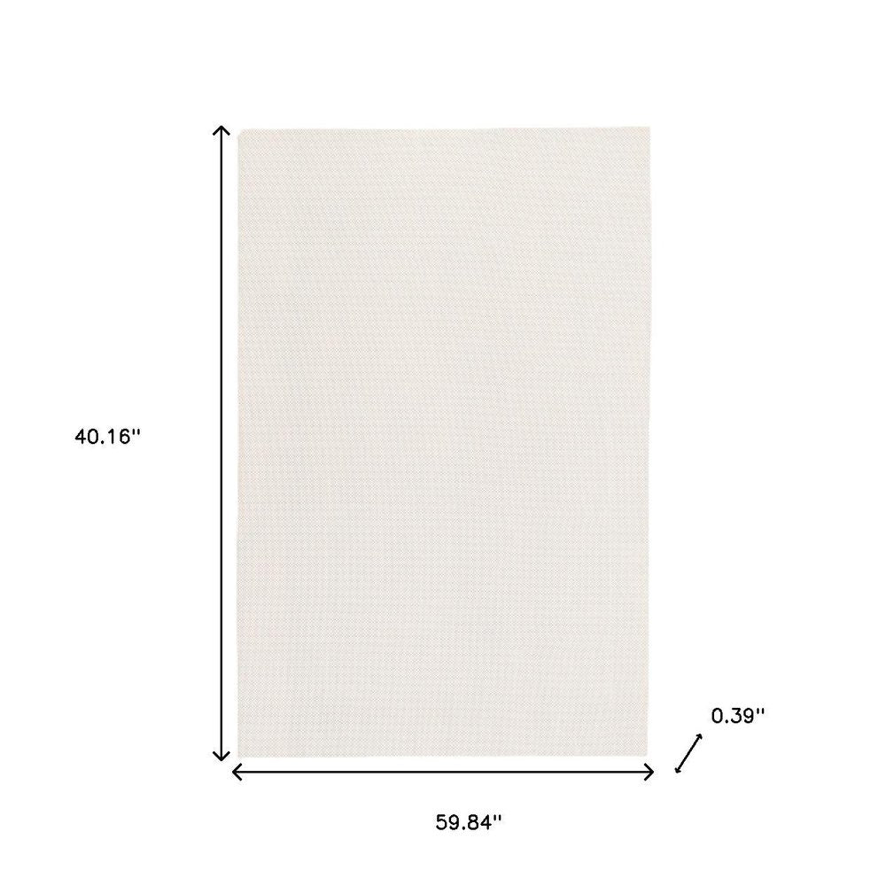3' x 5' Beige Non Slip Rug Pad