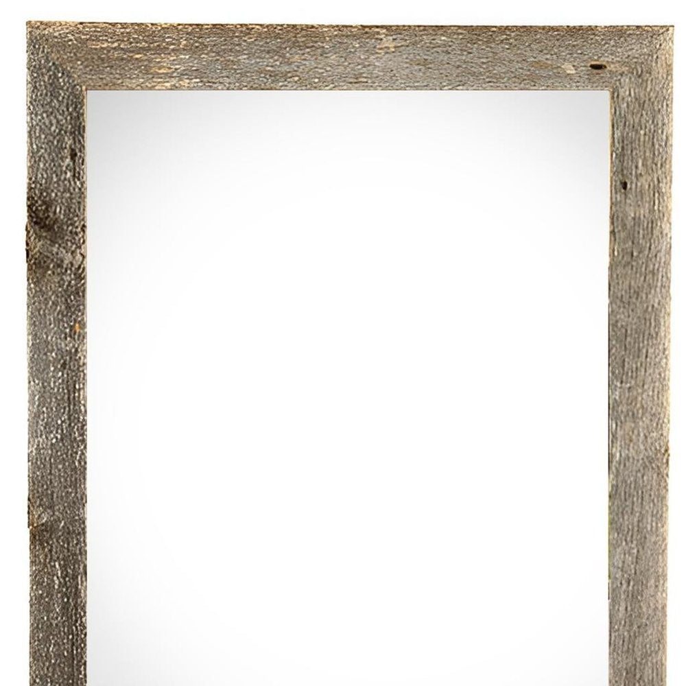 18" x 24" Gray Solid Wood Hanging Picture Frame