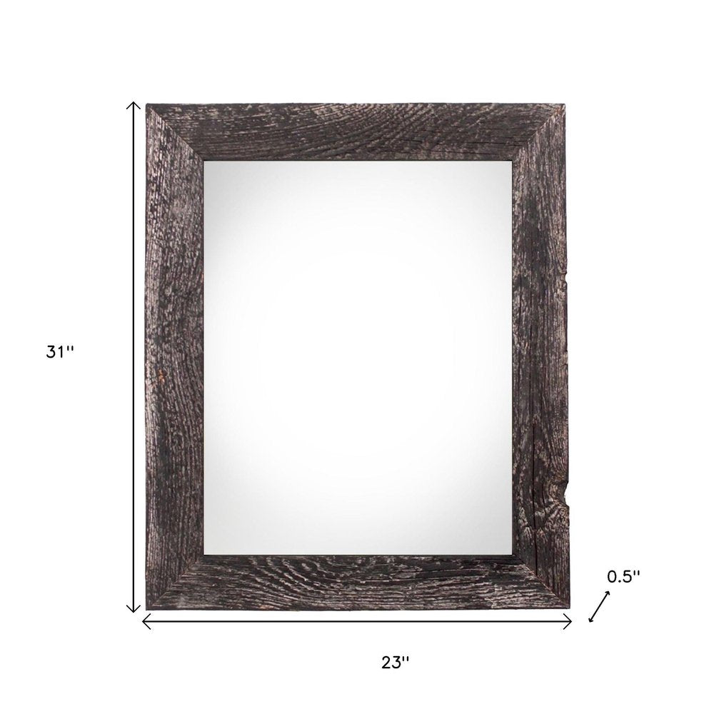 20" x 28" Black Solid Wood Hanging Picture Frame