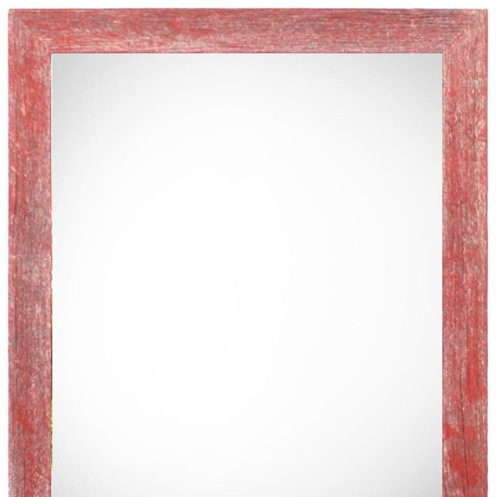 20" x 28" Red Solid Wood Hanging Picture Frame