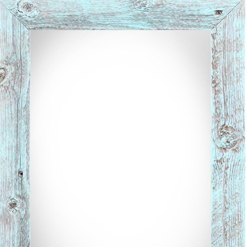 24" x 36" Blue Solid Wood Hanging Picture Frame