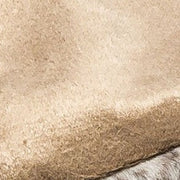 50" X 60" Brown and Taupe Faux Fur Animal Print Plush Throw Blanket