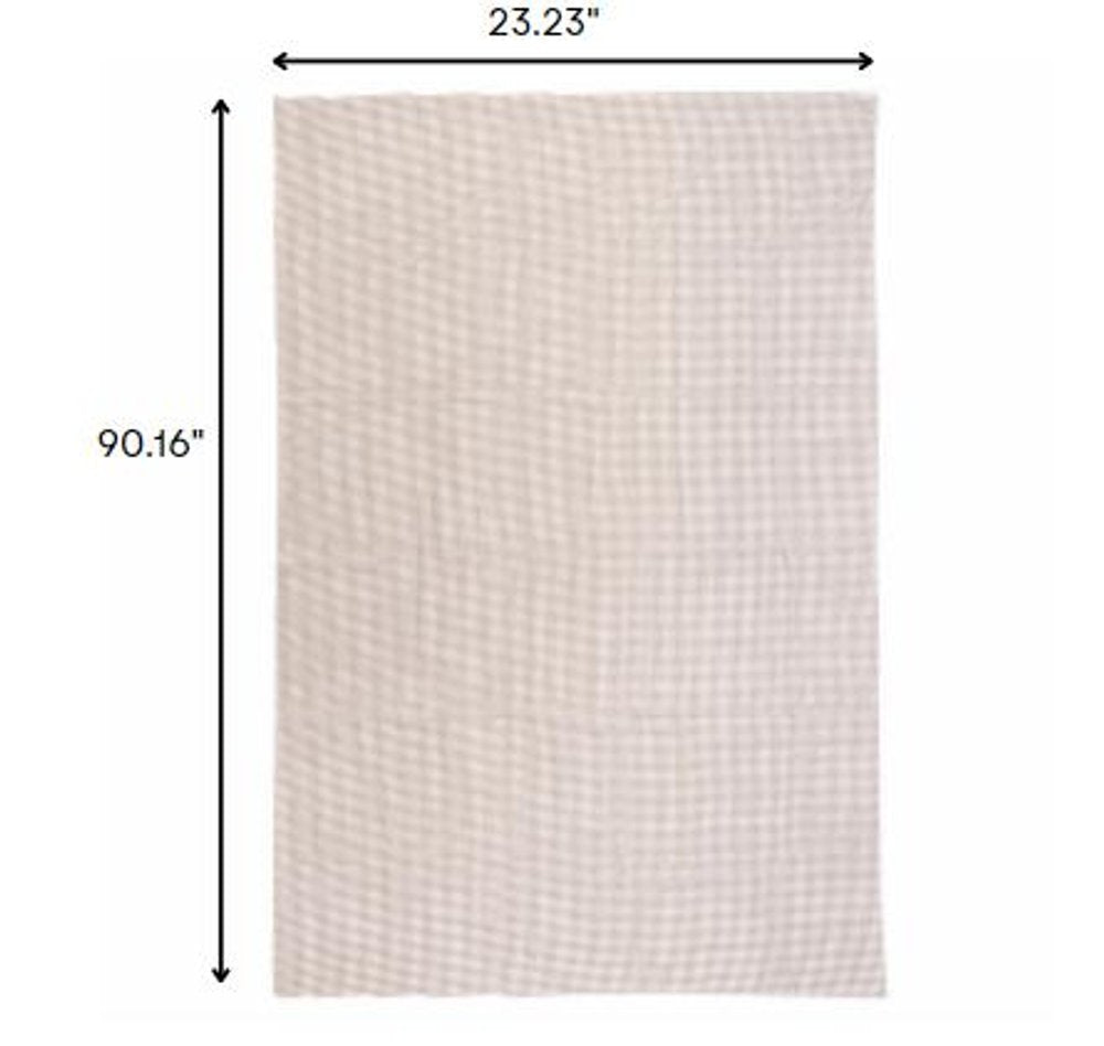 2' x 8' Brown Non Slip Indoor Outdoor Rug Pad