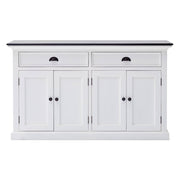 Modern Farmhouse Black And White Buffet Server