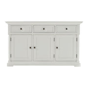 Modern Farm White Three Door Buffet Server