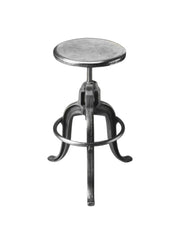 Iron Backless Swivel Bar Chair