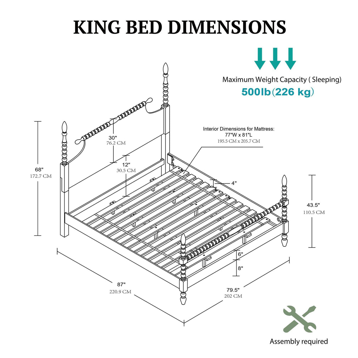 Beckett - King Beckett Turned Spindle Bed - Morocco Brown