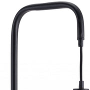 59" Black And White Steel LED Floor Lamp