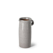 9" Gray Cylinder Ceramic Urns Jars