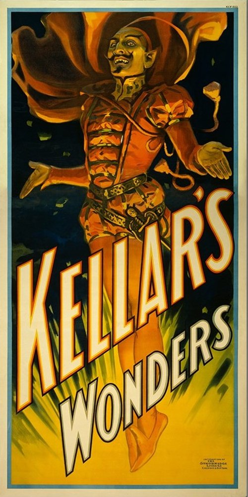 36" X 72" Keller's Wonders Vintage Magic Poster Wall Art