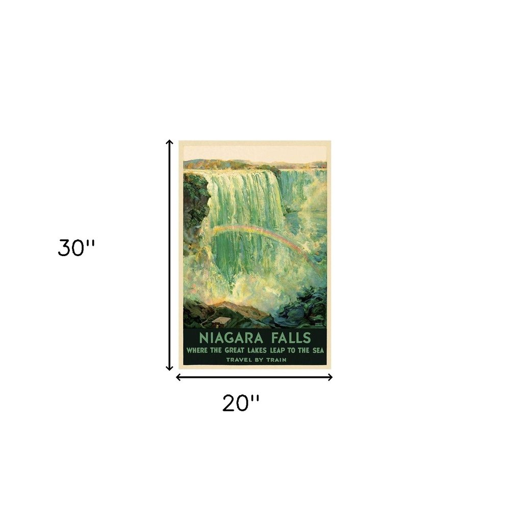24" X 36" Niagra Falls New York C1920S Vintage Travel Poster Wall Art