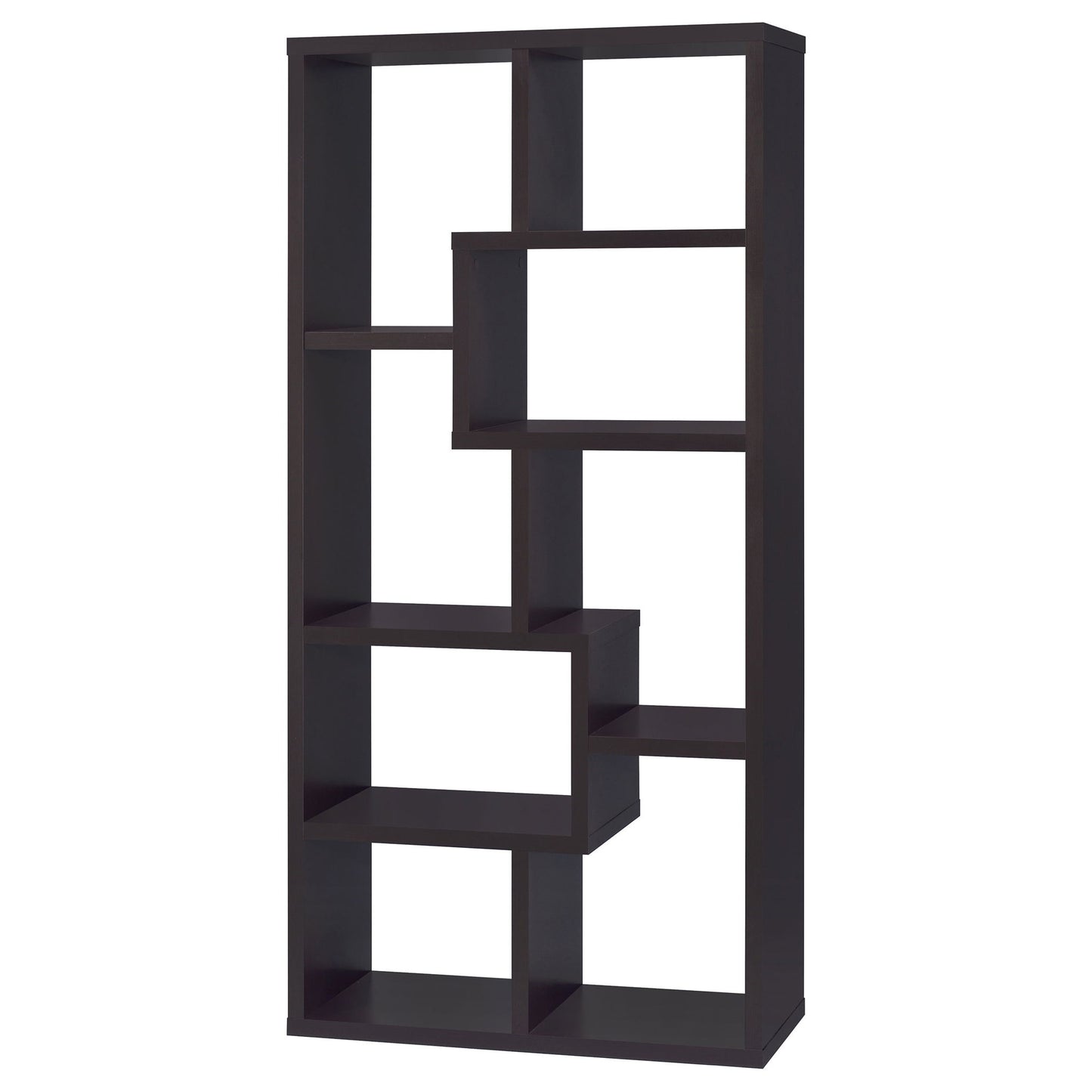 8 Shelf Geometric Bookcase