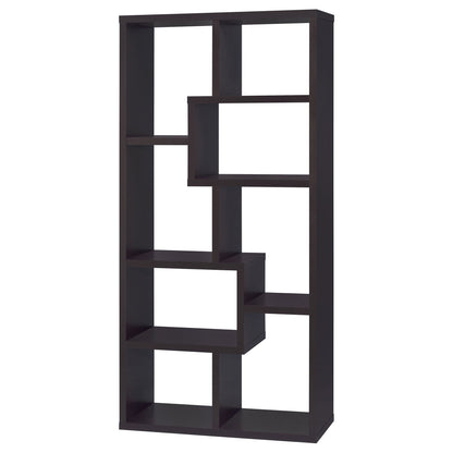 8 Shelf Geometric Bookcase