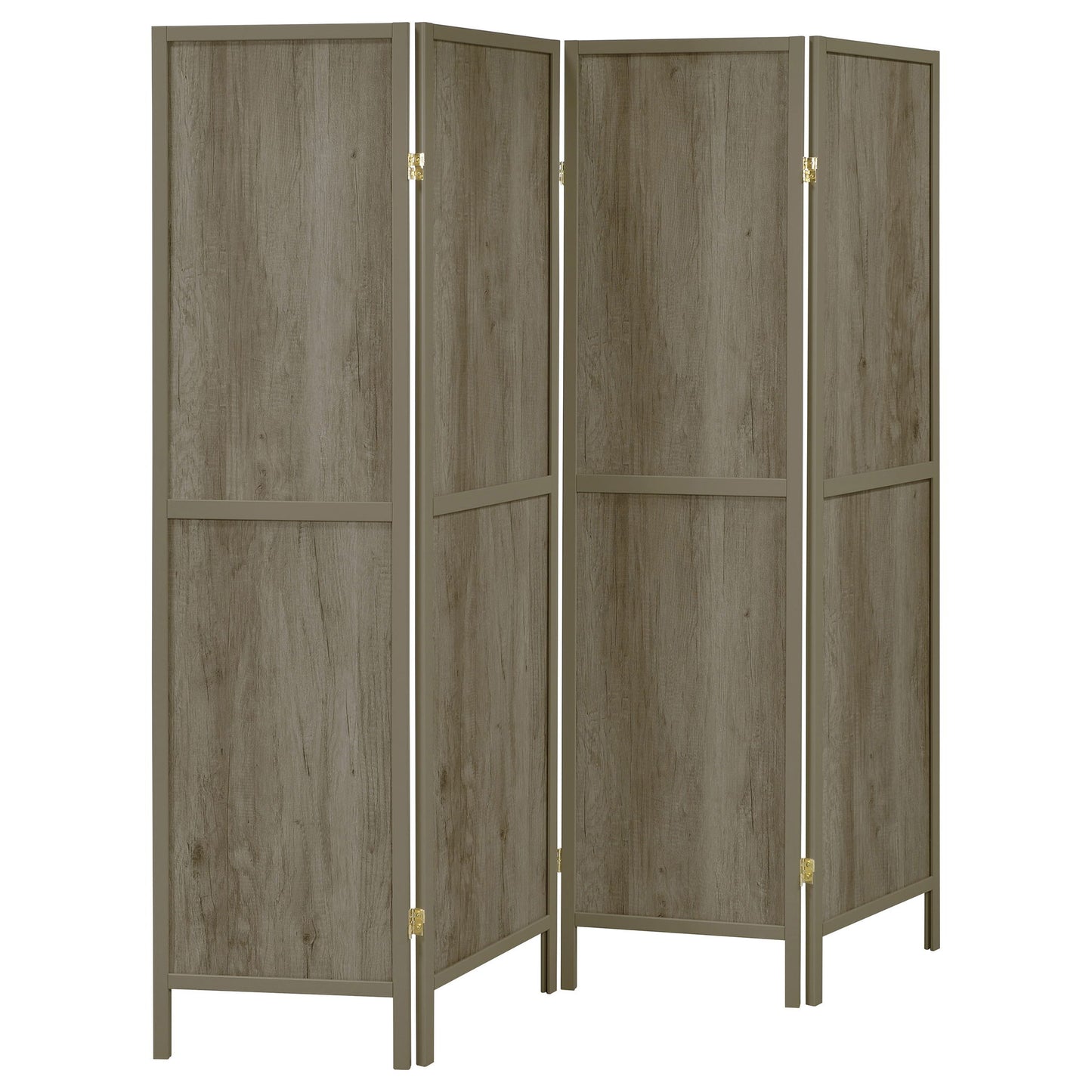 4 Panel Folding Screen - Gray