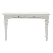 55" White Console Table With Storage
