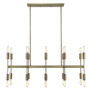 Perret 20-Light Aged Brass Island Pendant