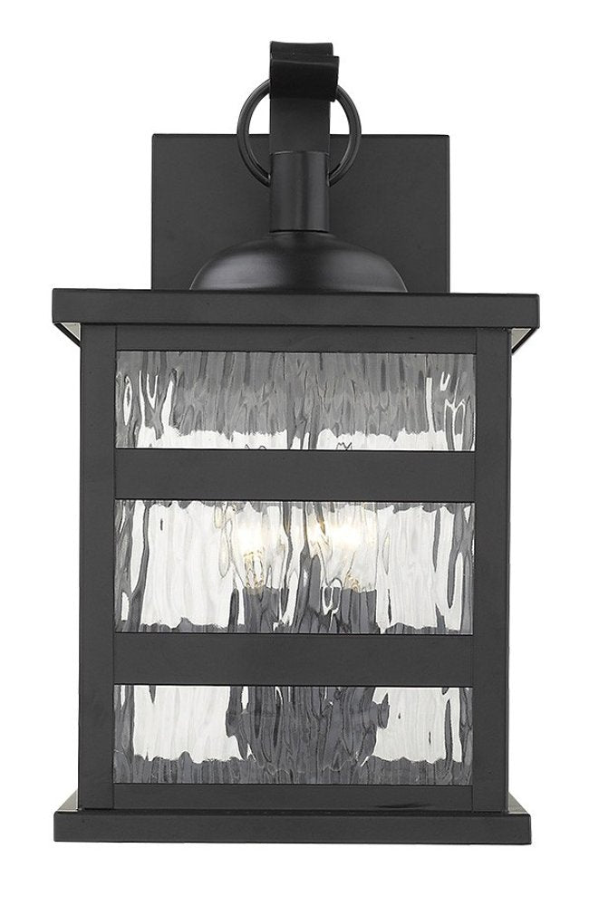 Black And Clear Three Light Transparent Dimmable Outdoor Hanging Lights With Black Shades