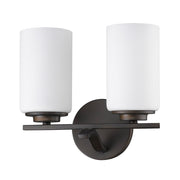 11" Black And White Metal Flush Mounted Sconce