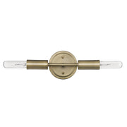 5" Gold Metal Vanity Flush Mounted Sconce