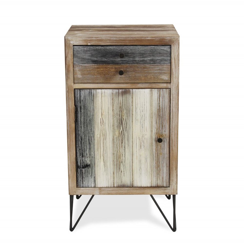 32" Brown Wood End Table