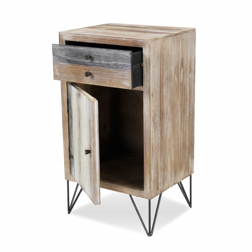 32" Brown Wood End Table
