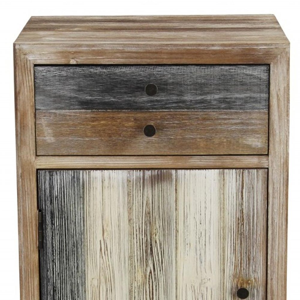 32" Brown Wood End Table