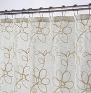 72" Linen Polyester Shower Curtain