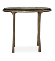 Ata - Oval Accent Table - Brass
