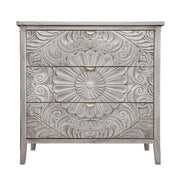 3 Drawer Cabinet, American Furniture, Suitable For Bedroom, Living Room - Light Gray