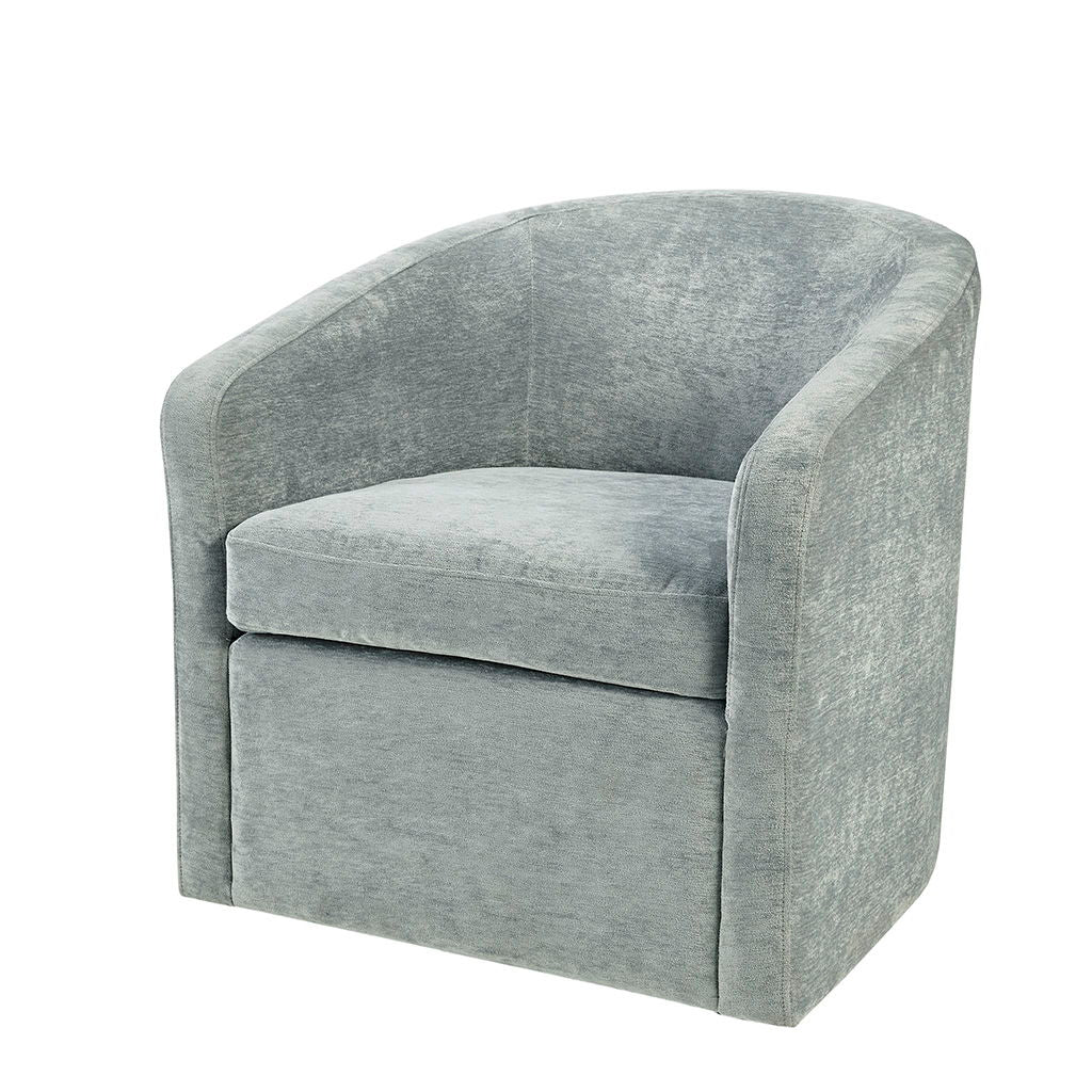 Amber - Swivel Chair - Light Blue