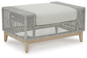 Seton Creek - Ottoman With Cushion - Gray