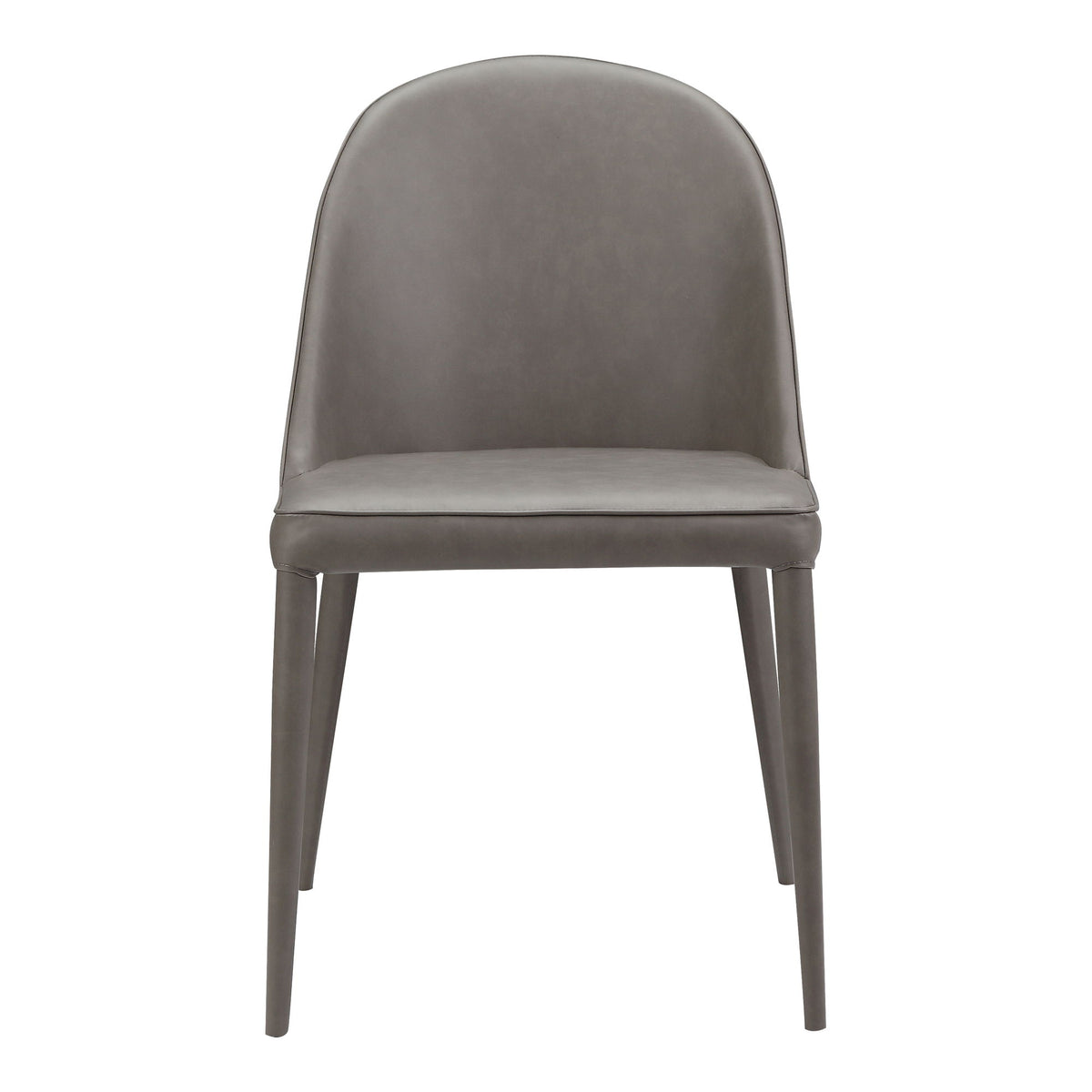 Burton - Vegan Leather Dining Chair (Set of 2) - Gray