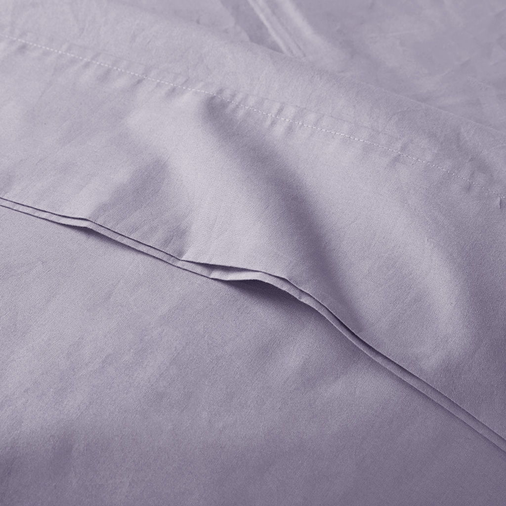 Peached Percale - King Sheet Set - Purple