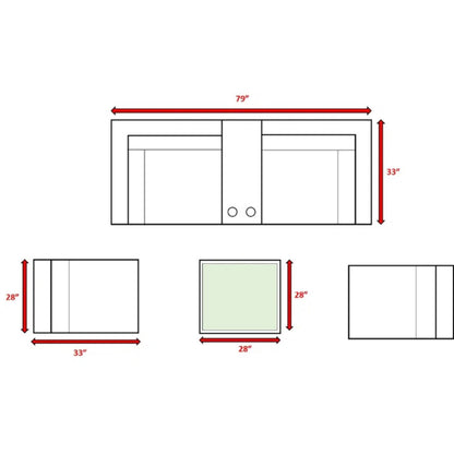 Outdoor Wicker Seating Group With Cushions