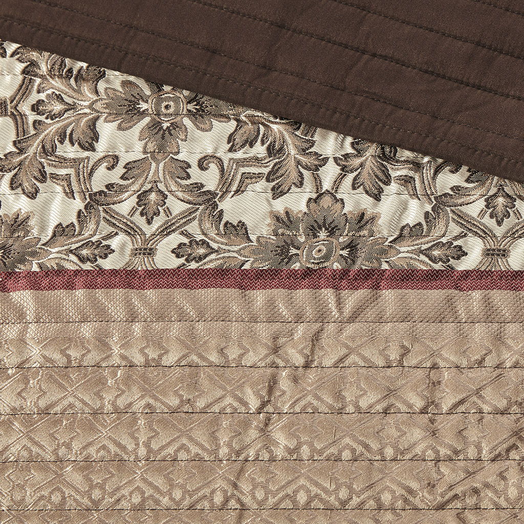 Princeton - King Reversible Coverletr (Set of 5) - Red