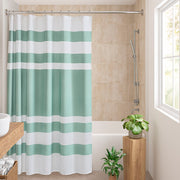 Spa Waffle - 72" Shower Curtain With 3M Treatment - Aqua