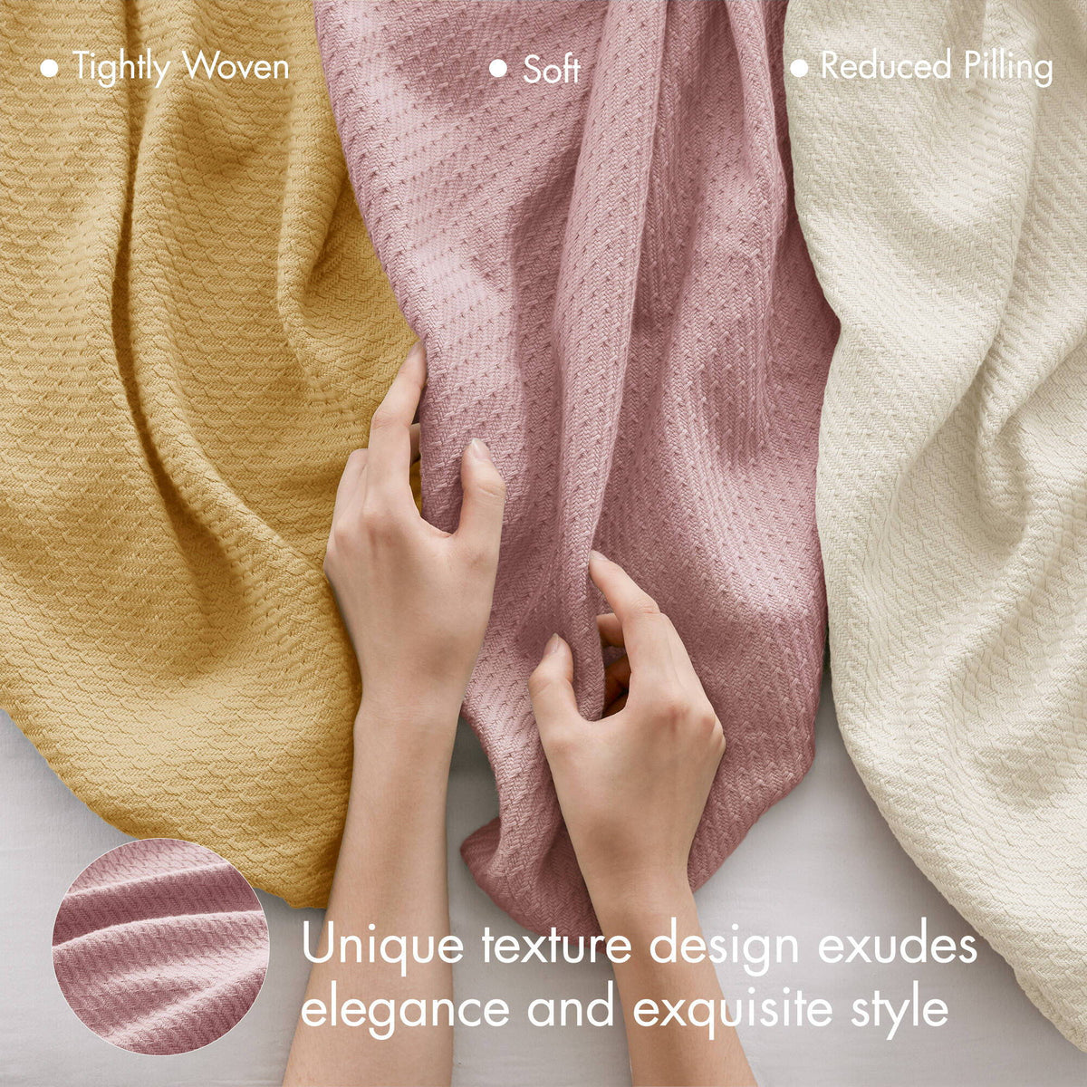 Egyptian Cotton - Full Blanket - Rose