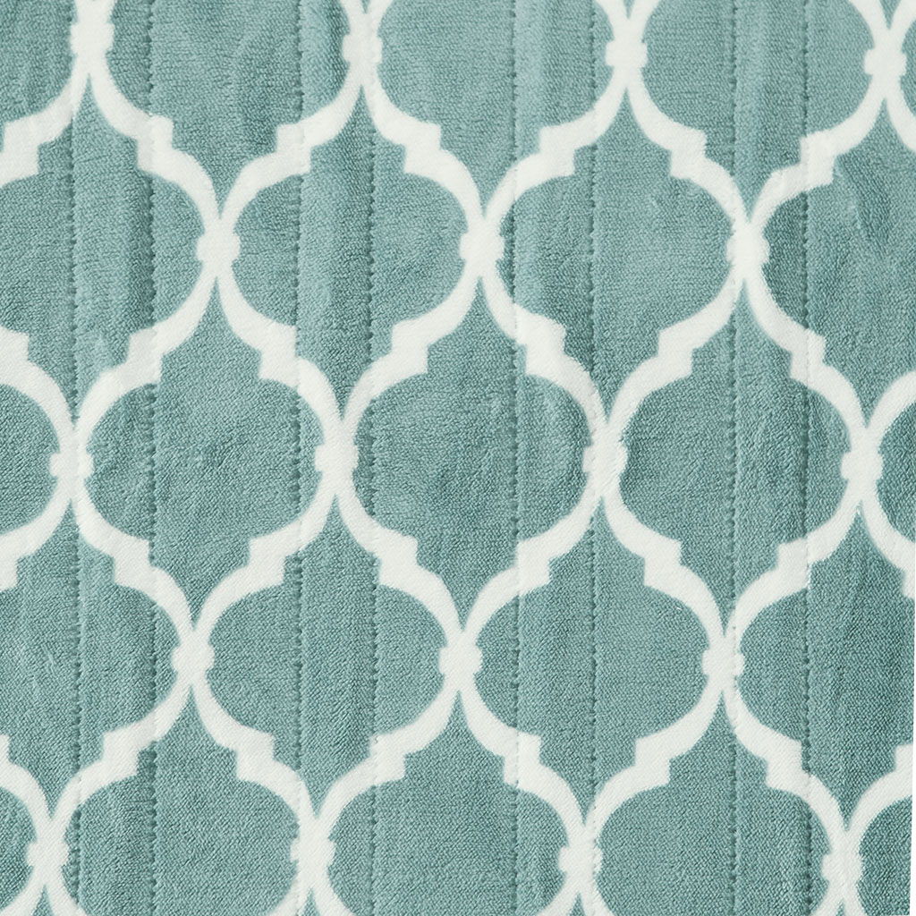 Heated Ogee - Throw - Aqua