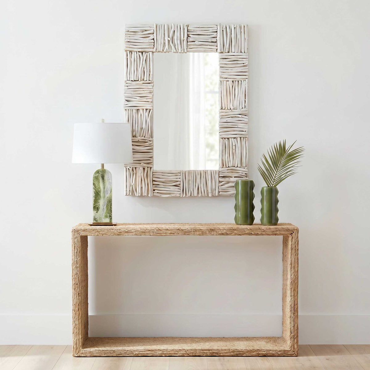 Lathey - Teak Mirror - Woodtone
