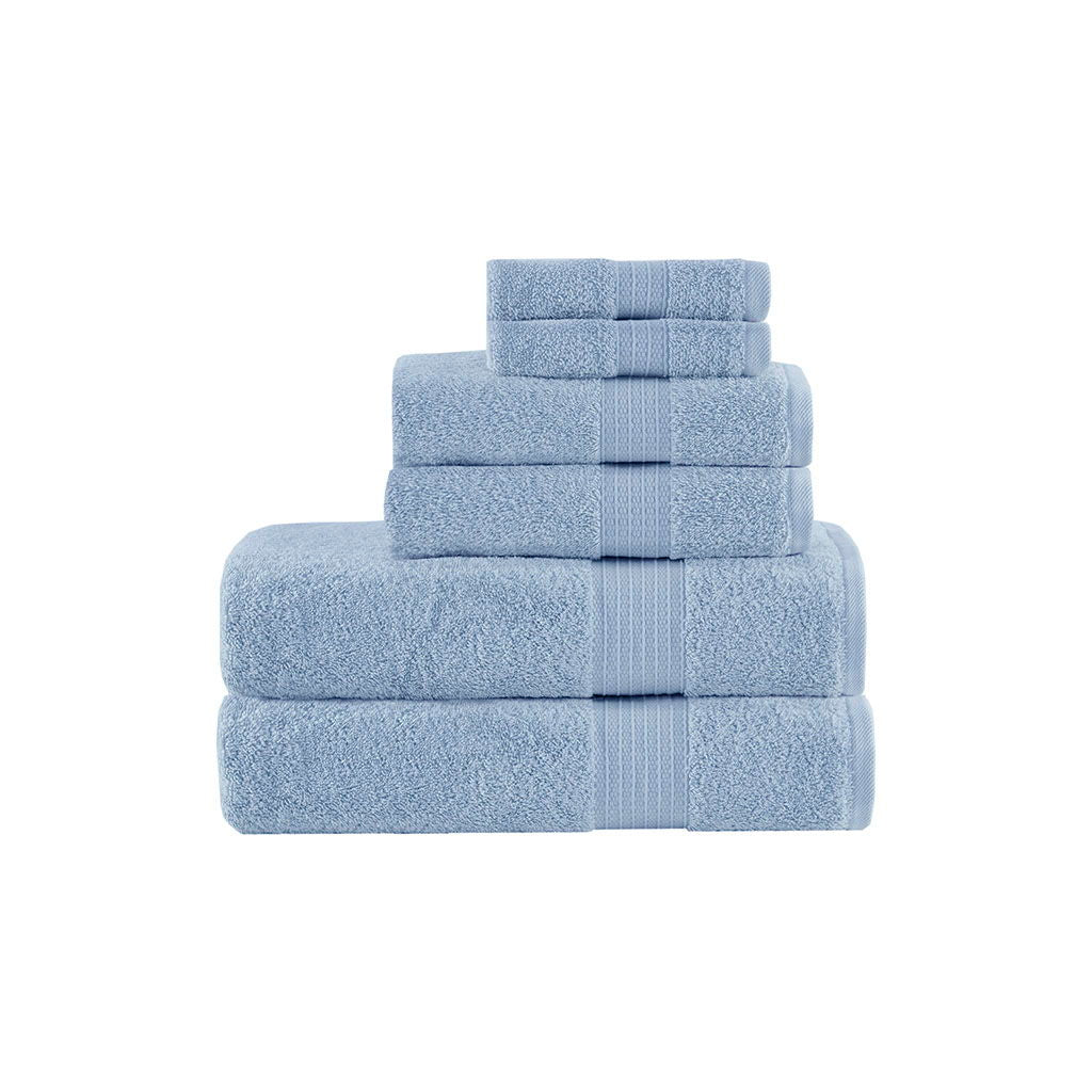 Organic - 6 Piece Towel Set - Blue
