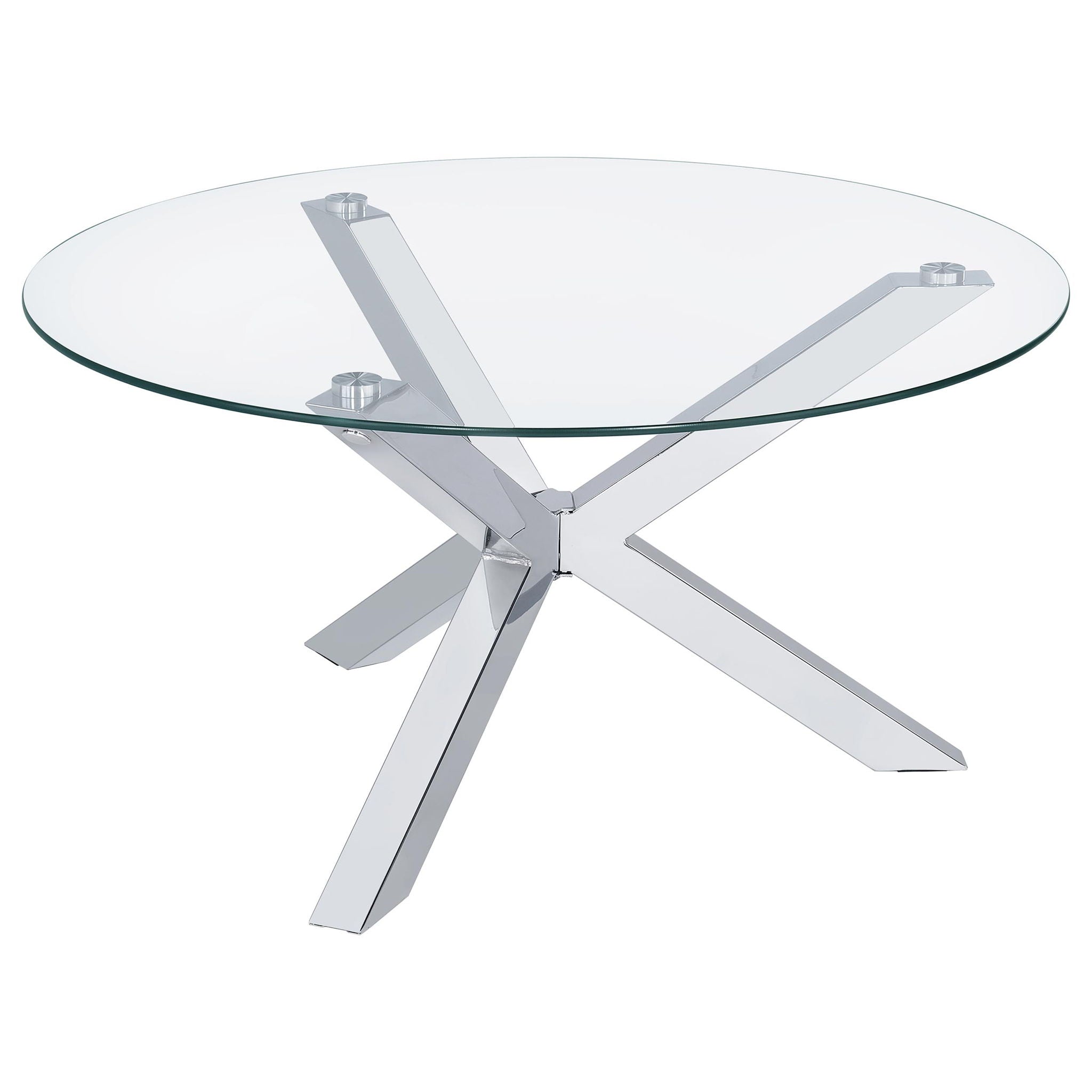 Round Top Coffee Table - Chrome