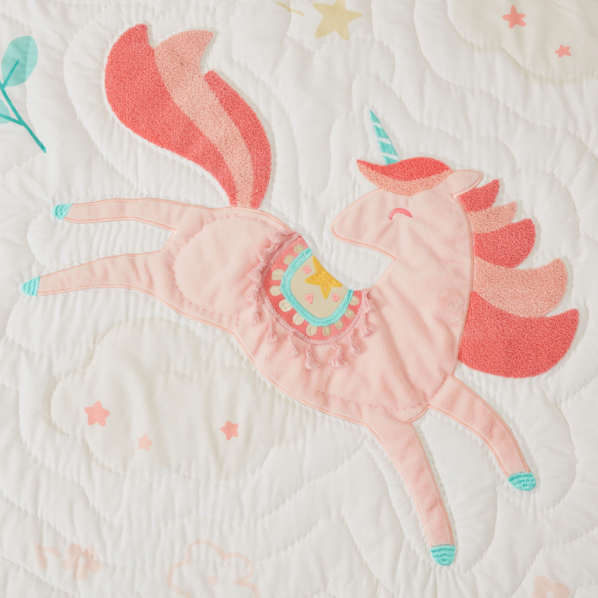 Unicorn Dream - Queen Quilt Set - Pink
