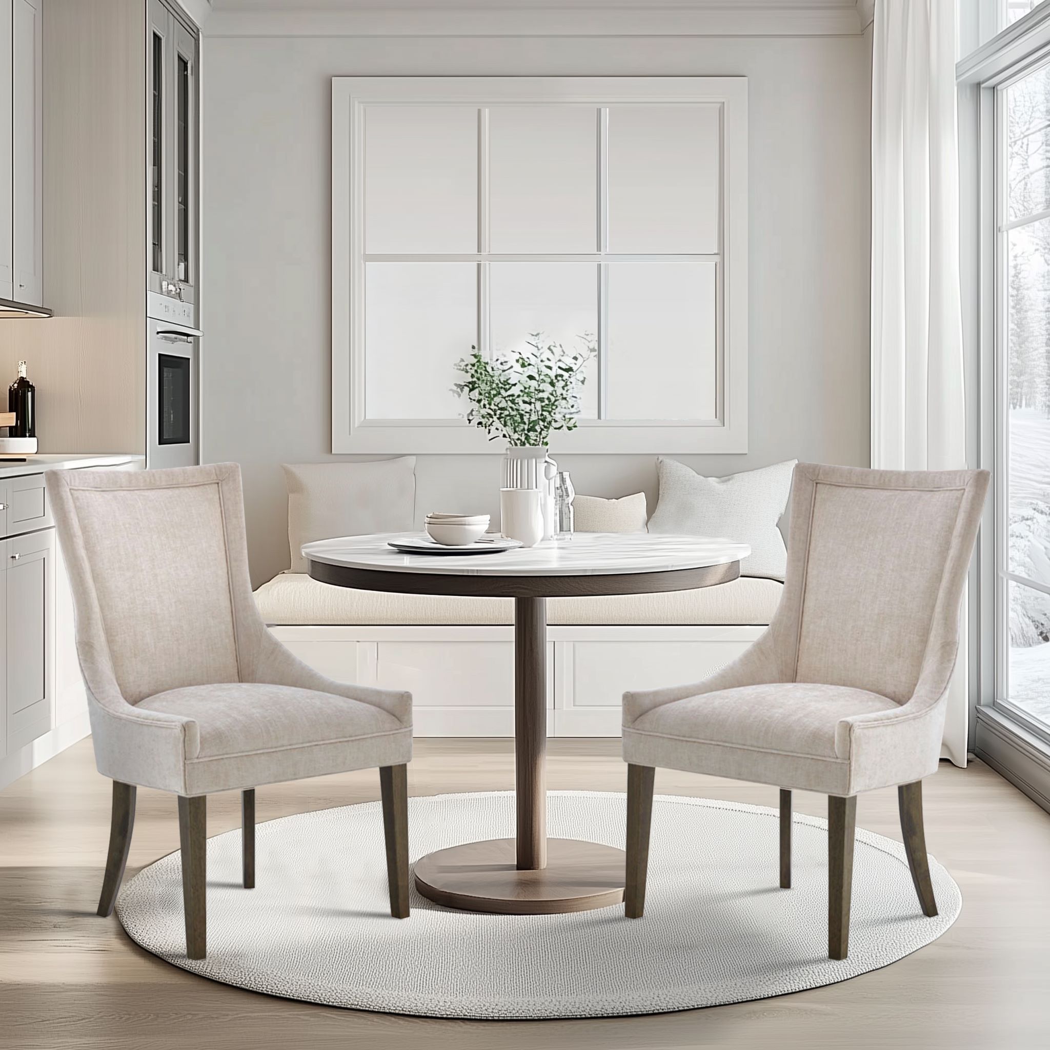 Ultra - Dining Side Chair (Set of 2) - Cream