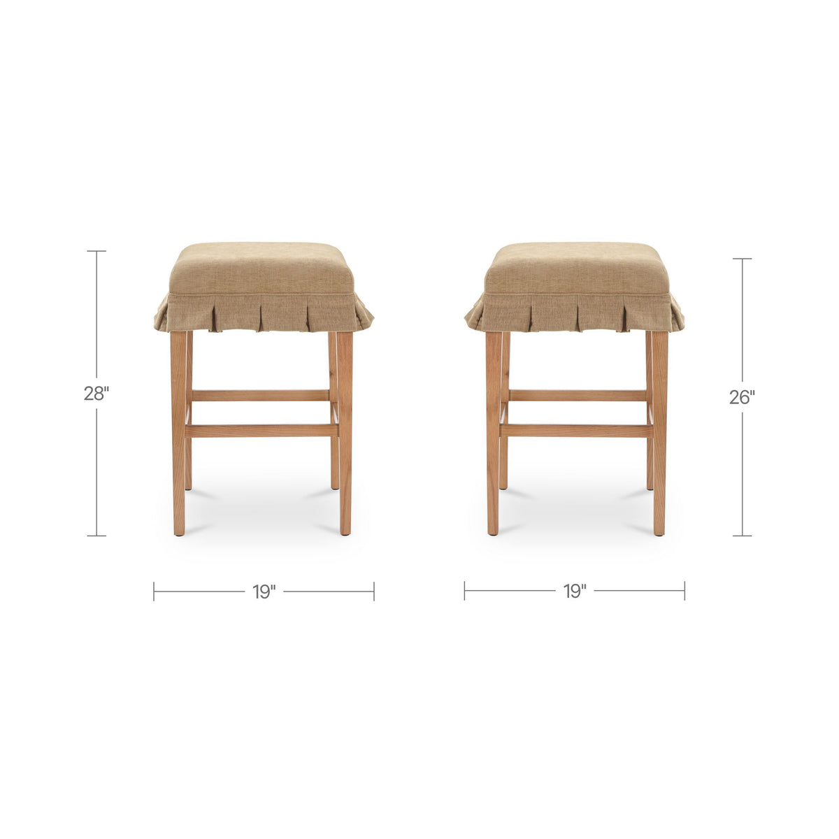 Anna - Counter Stool - Light Brown