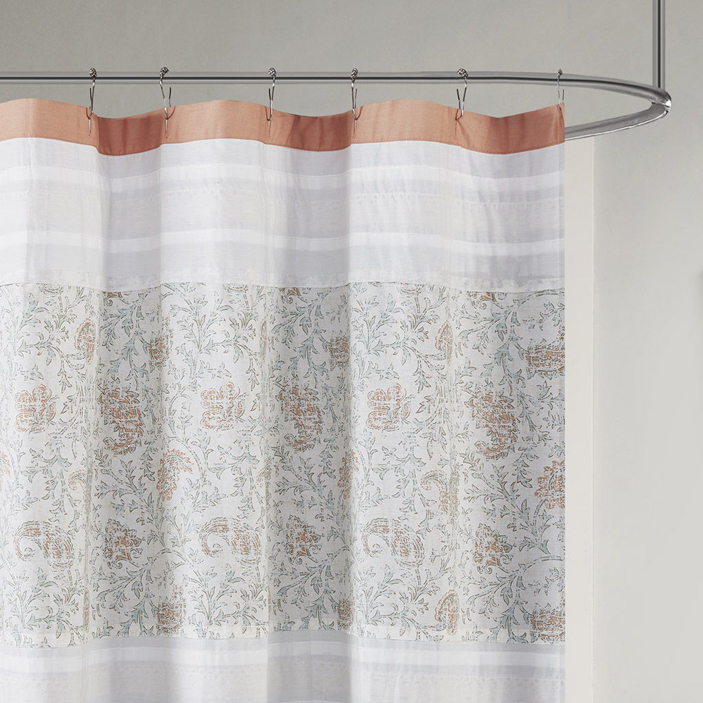Dawn - Shower Curtain - Coral